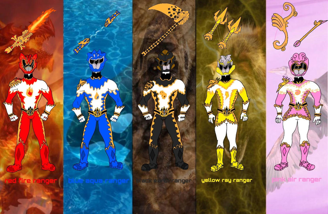 power rangers elemental force by filmingnut2003 on DeviantArt