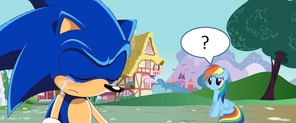 Sonic reaction to My Little Dashie