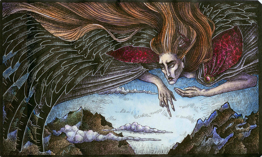 Flying demon by kitano-sama on DeviantArt