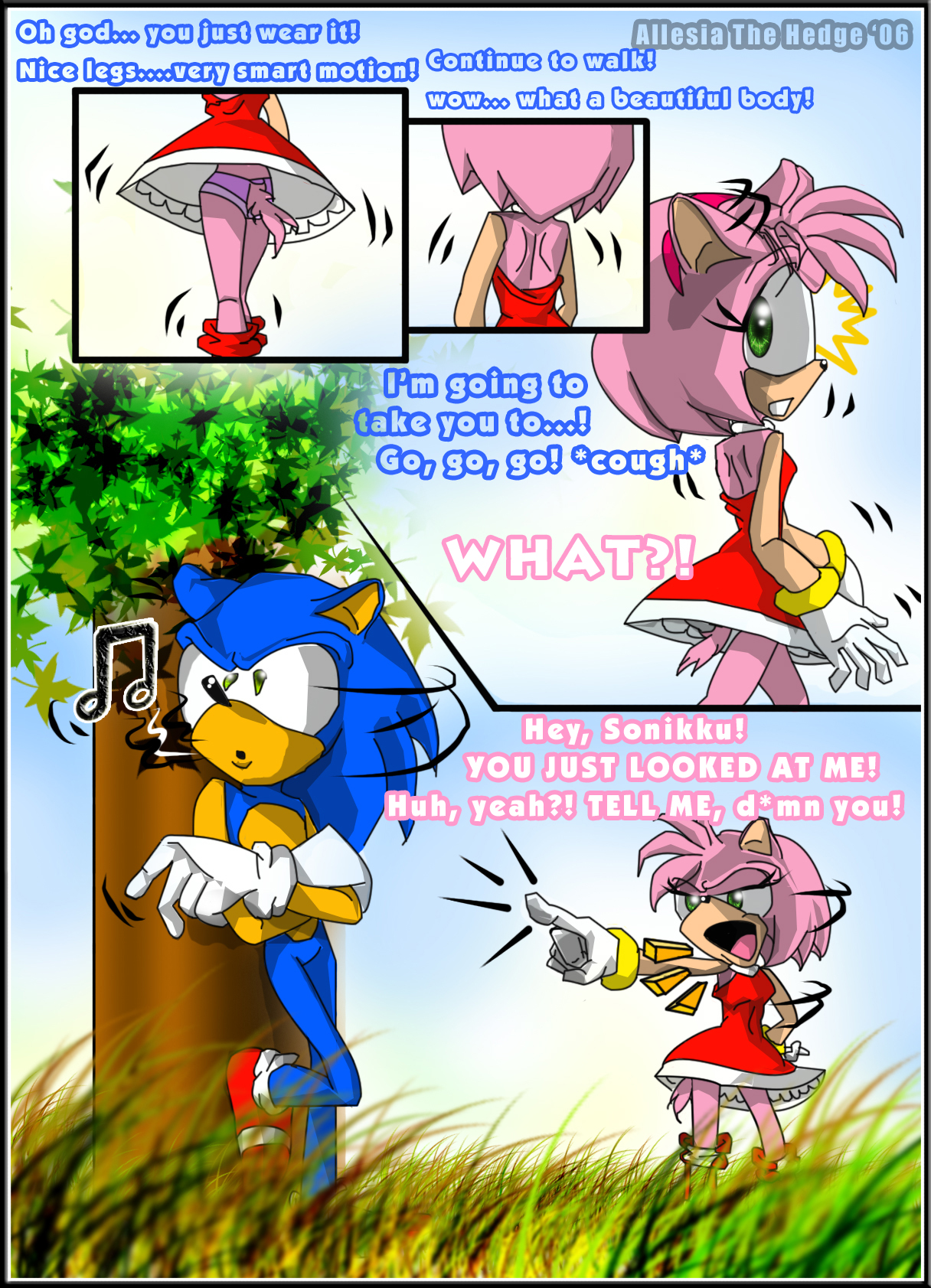 comic- SONAMY - by AllesiaTheHedge on DeviantArt