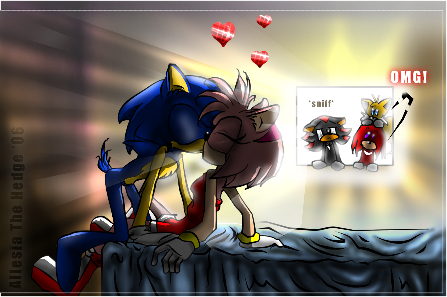 images Shadow Sonic And Amy Kiss shadow sniff by allesiathehedge on