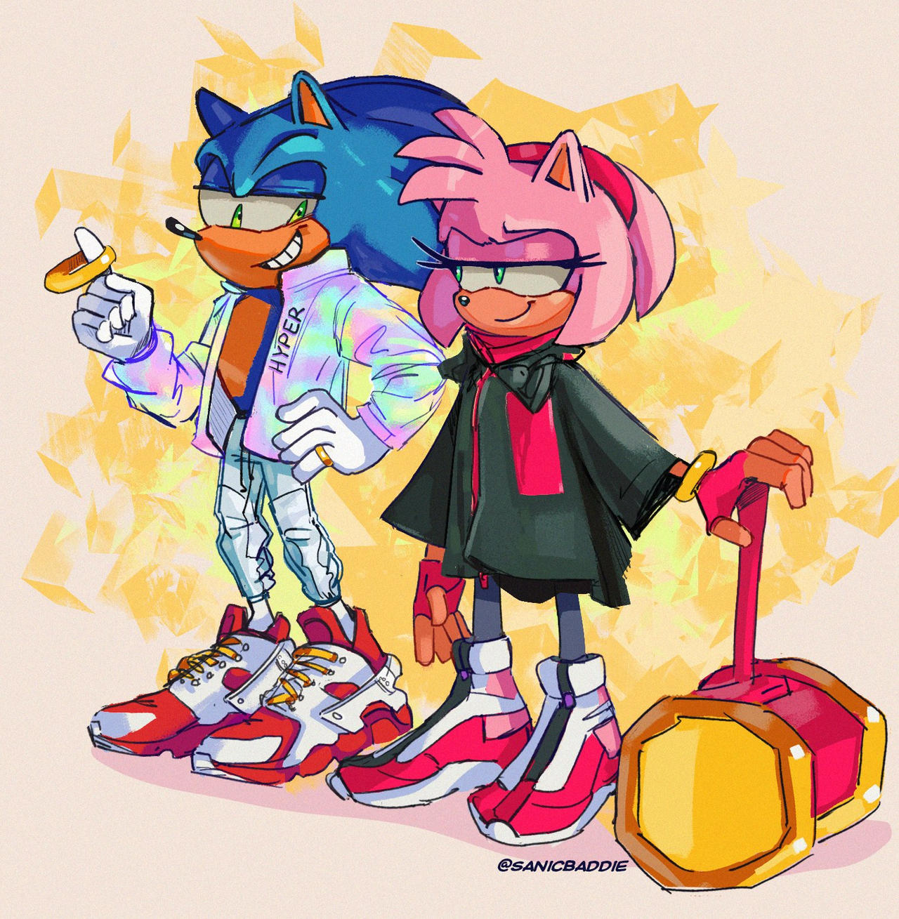 Sonamy  Sonic art, Sonic fan art, Sonic heroes