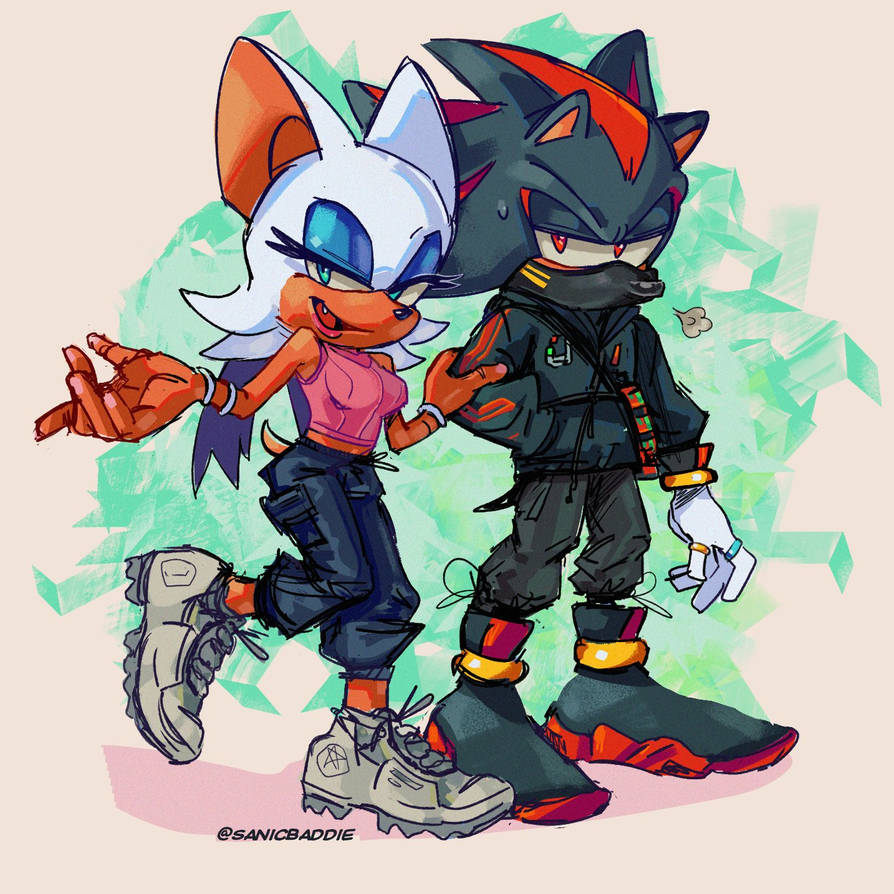 Shadow and Rouge by SuperTeaPott on DeviantArt