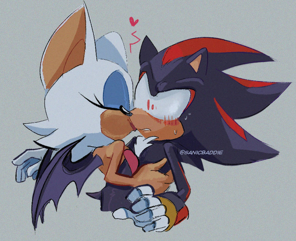 Shadow Love Rouge Shadow and Rouge kiss by SuperTeaPott on DeviantArt