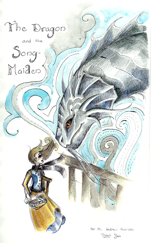 The Dragon and the Song Maiden (colored)