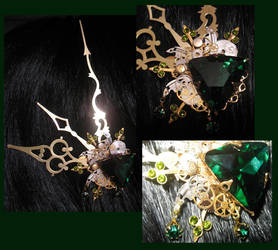 'Absinthe Aether' hairclip