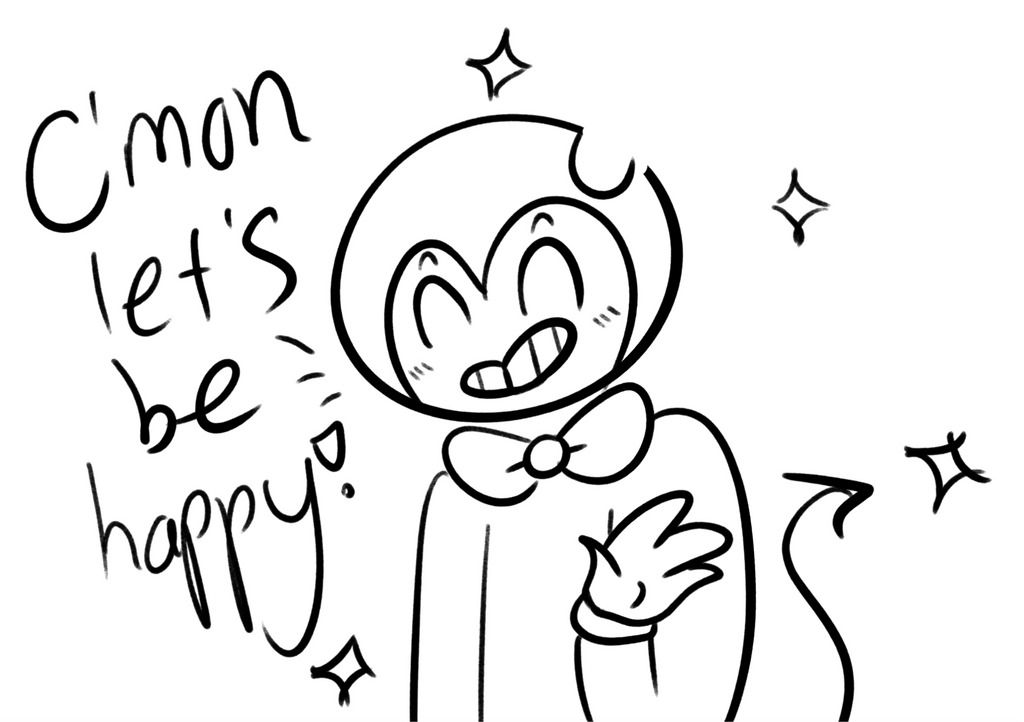 C'mon guys let's be happy! by ArtisticSnivy on DeviantArt