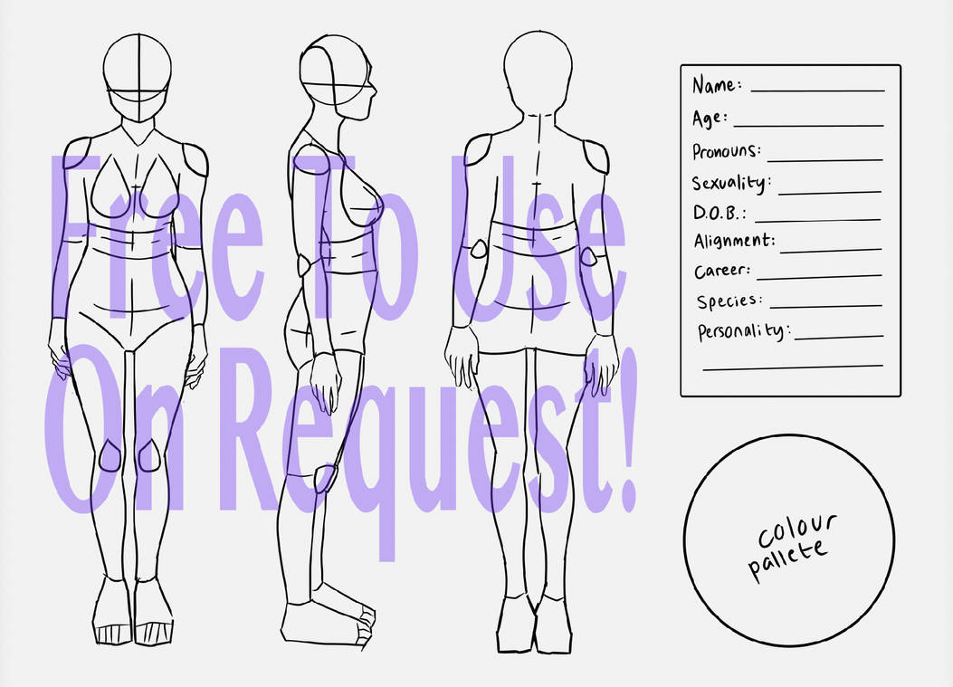 Woman Character Sheet Base by Menervaa on DeviantArt