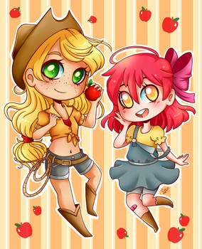 Chibi Apple Sisters