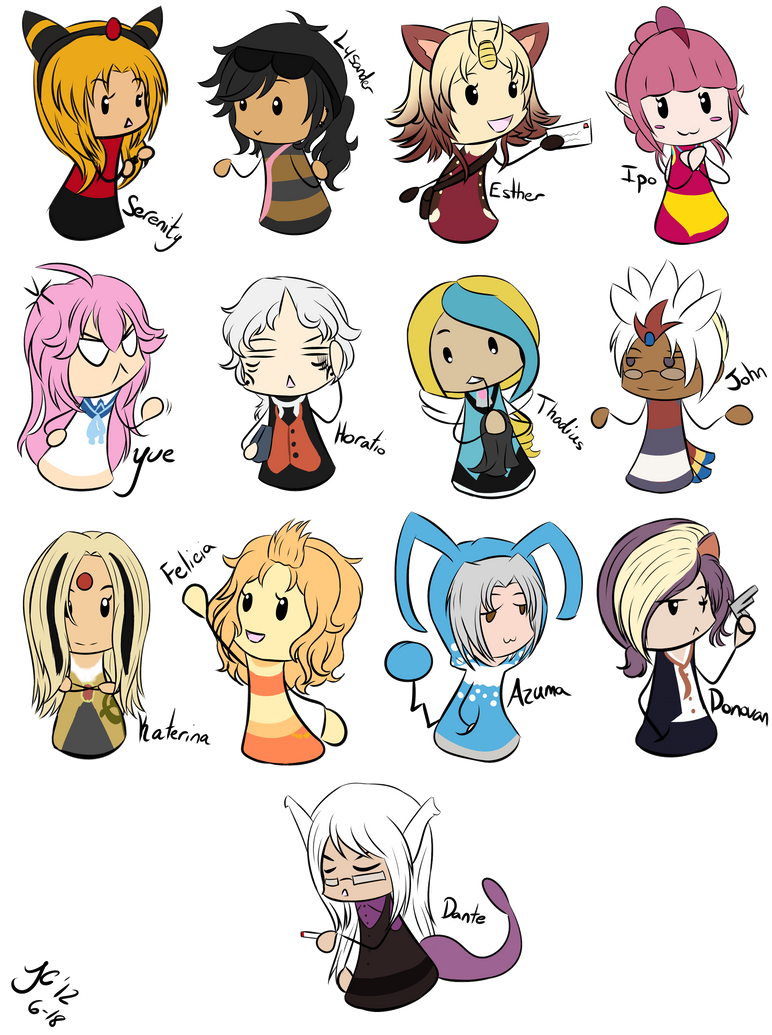 Flowborn Chibi .PV Blob Chibis. by Melodious-X on DeviantArt