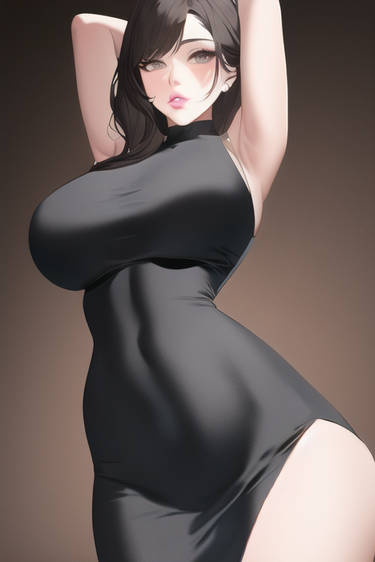 Tight dress big boobs 
