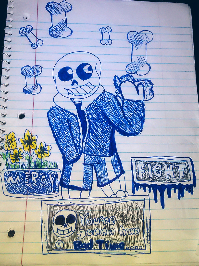 UNDERTALE Hard Mode: Sans Battle (fanmade genocide battle) by Vecc