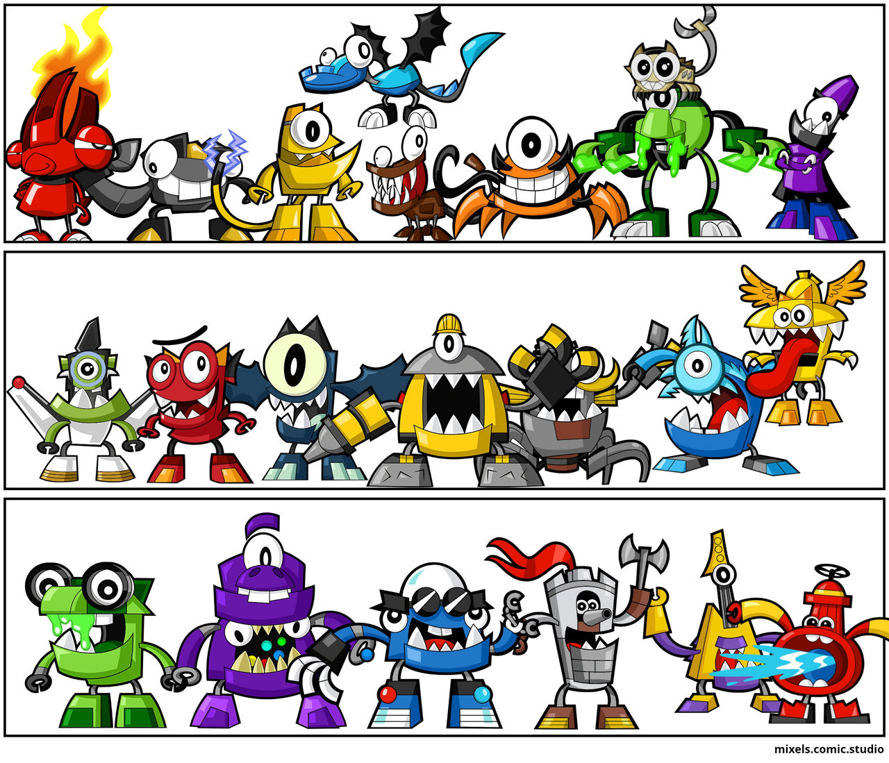 Mixels Mix's Deviantart Mixels Leaders (REMASTERED) by xxxKraderxMixelsxxx on DeviantArt