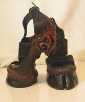 Demon hooves- Heeless Boots and Shoes. Custom Made
