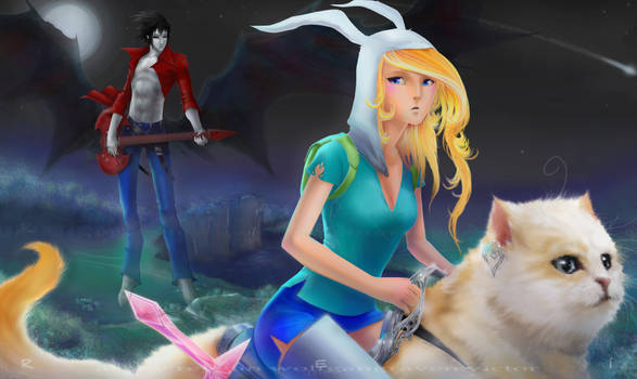 Advent Time: Fionna, Cake and Marshall Lee