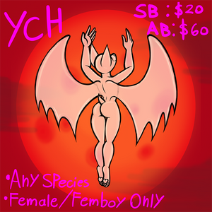 Halloween YCH: Vampire (Feminine) EXTENDED TIME