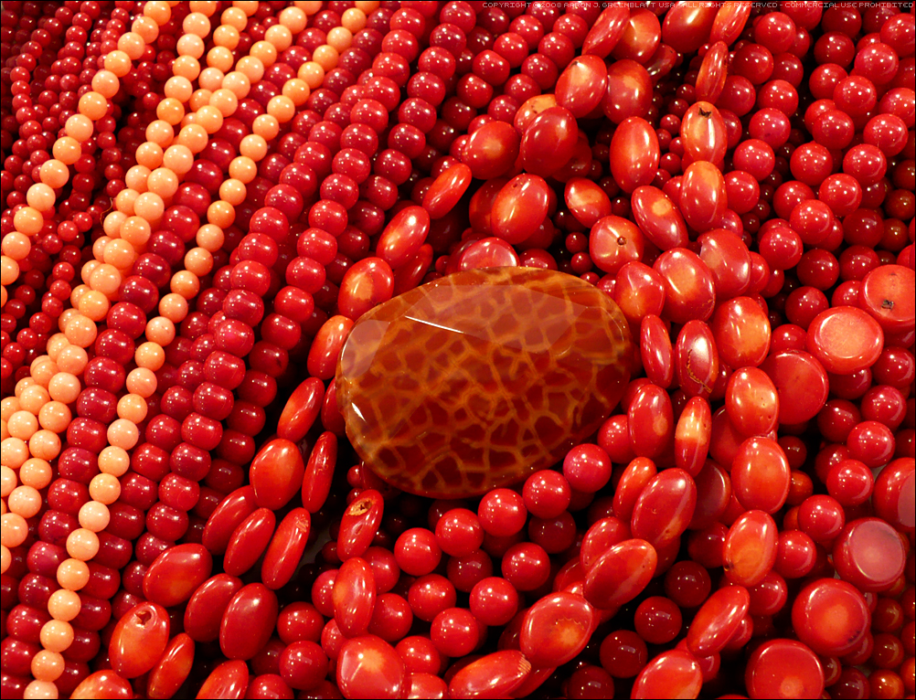 Coral Beads And Agate