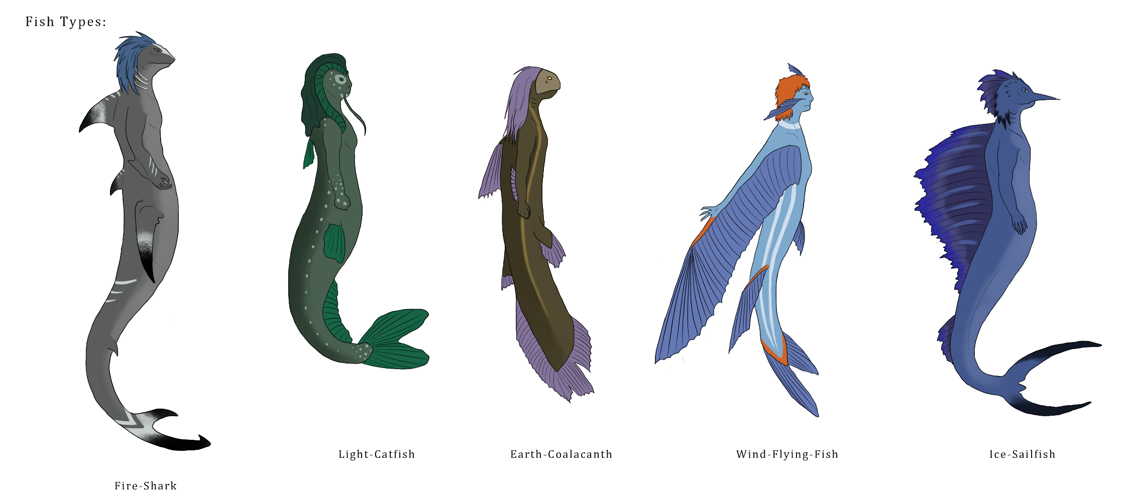 Fantasy Fish Races Fish Races by Aerophoinix on DeviantArt