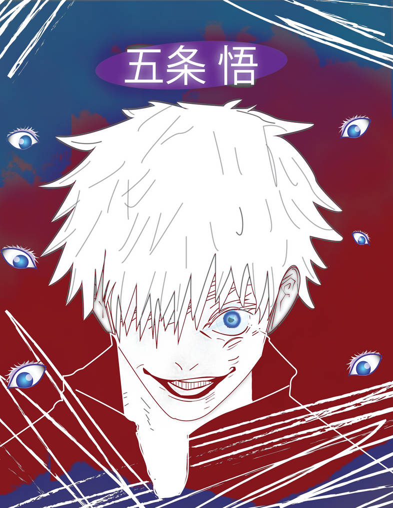 Gojo Vector art (manga version) by prkm on DeviantArt