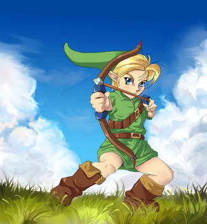 Young Link: Bow and Arrow