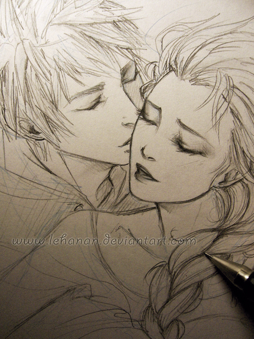 Jelsa - Frozen kiss - Sketch