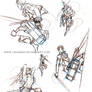 Shingeki no Kyojin- Action poses practice