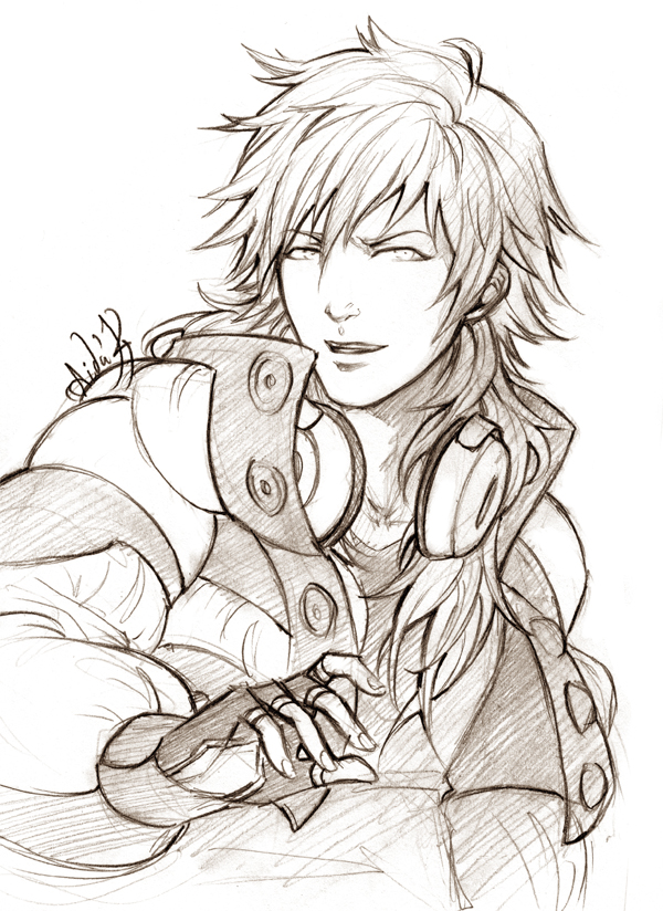 DRAMAtical Murder - Aoba sketch