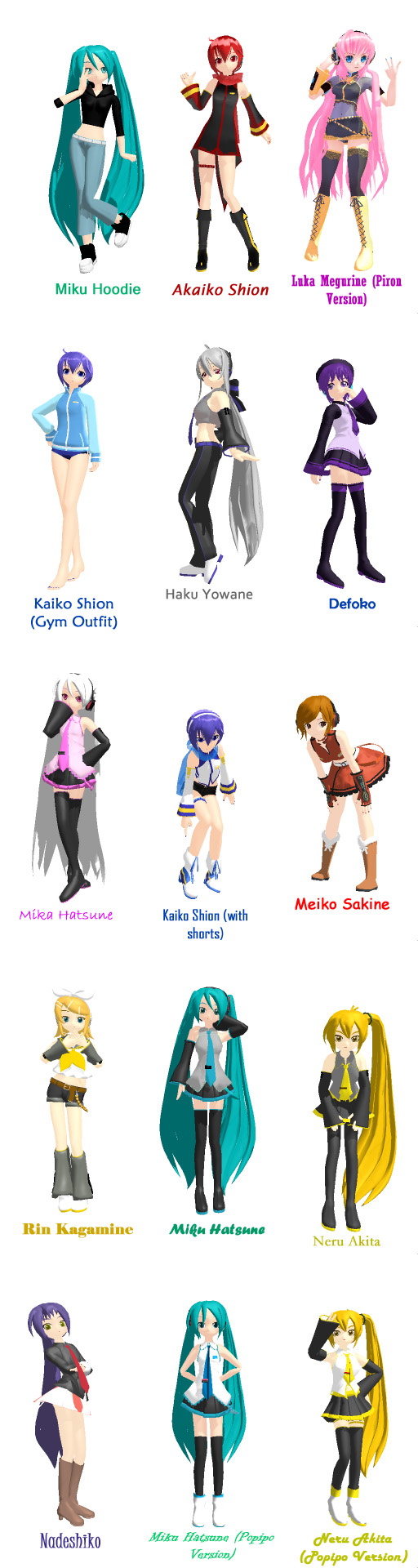 MMD Models by naimazai on DeviantArt