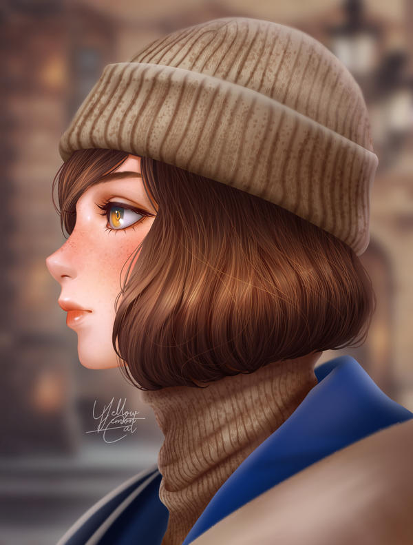 Random Portrait Painting by YellowLemonCat on DeviantArt