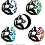 Wolf Tribal necklaces - Elements -