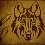 Totem Wolf Head Tribal