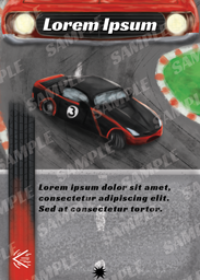 Car Racing Game Sample Card