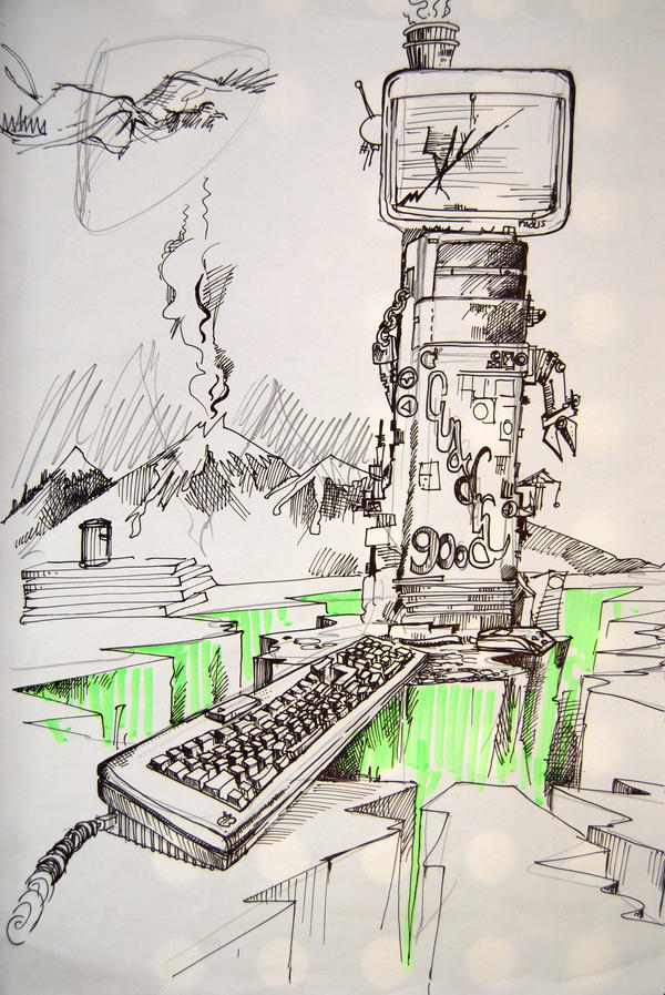 Computer Graveyard by mr-macd on DeviantArt
