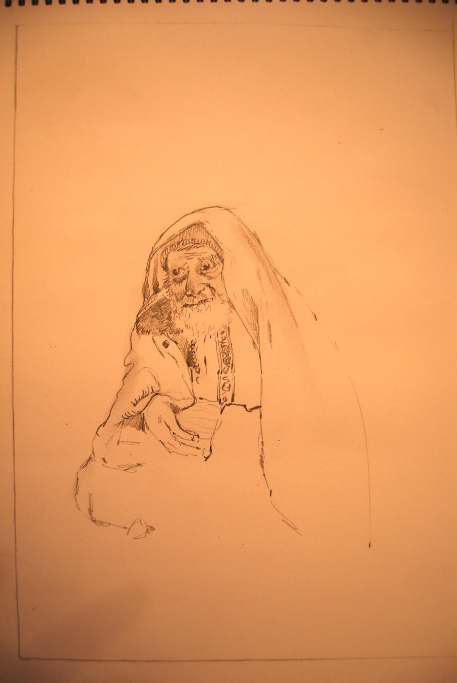 Rag Picker New Delhi Sketch 20 minutes