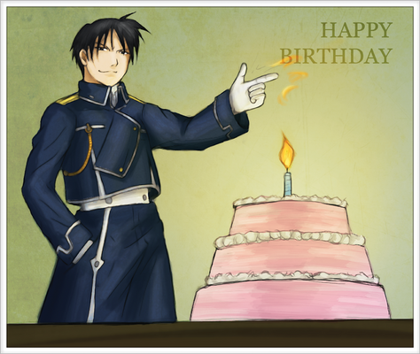 Roy Mustang - Birthday Card