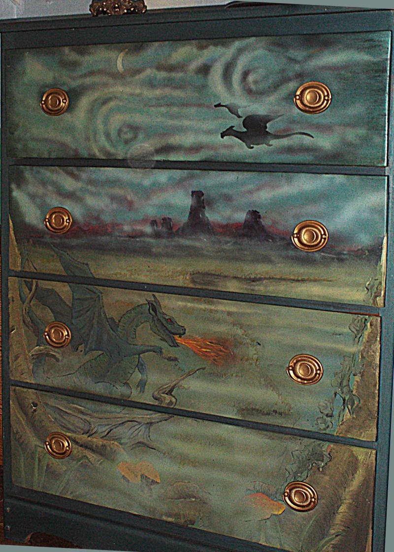 dragons on dresser