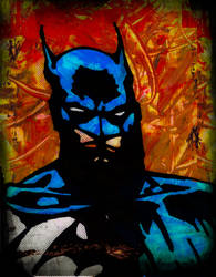 Batman paint art