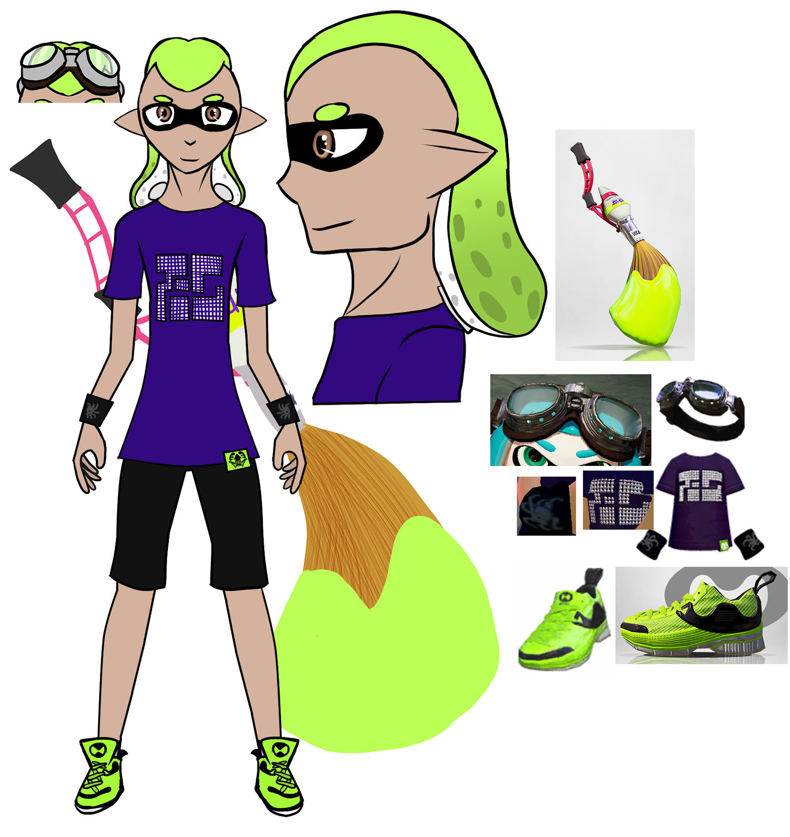 Inkling Reference sheet for Dave by Heedheed on DeviantArt