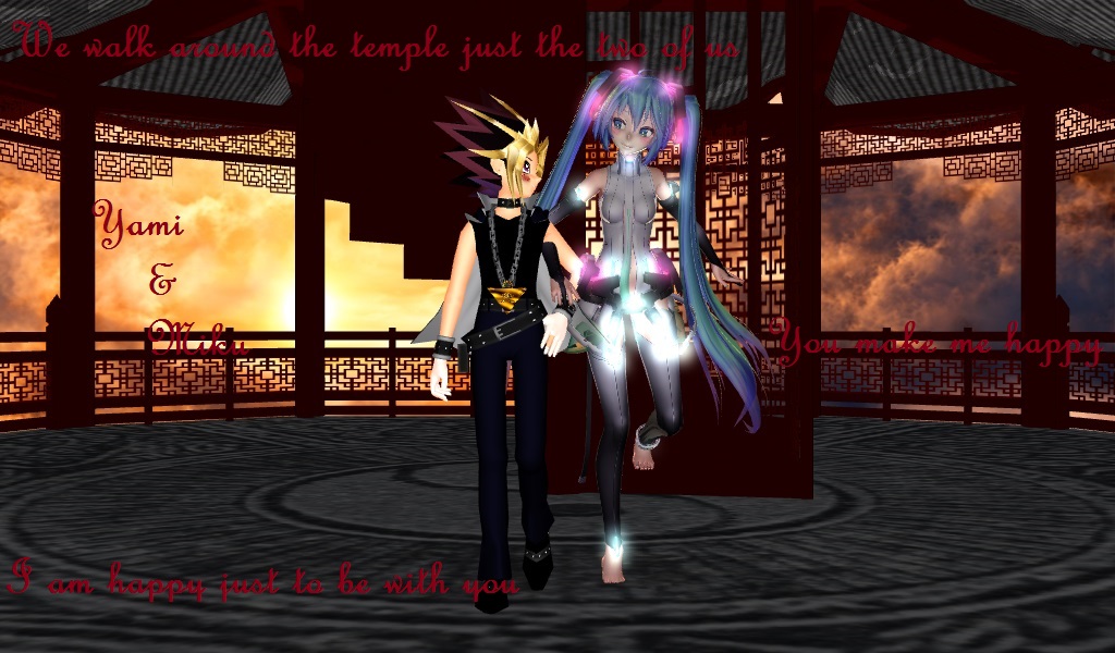 Yami and Miku- In the temple together