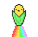 Pixel Rainbow Corn