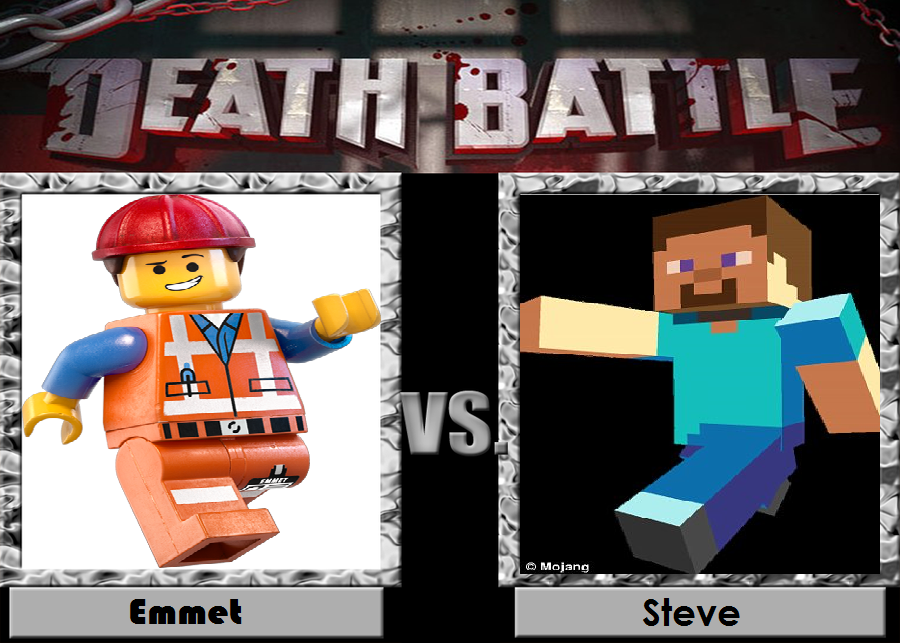 Steve vs emmet (Minecraft vs Lego) is it bad the champions poll made me  like this MU a little bit : r/DeathBattleMatchups