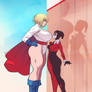 Power Girl vs Harley Quinn