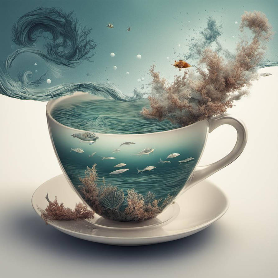 Tea Sea The sea in a cup of tea by Eastwood04 on DeviantArt