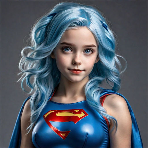 Blue haired supergirl by Eastwood04 on DeviantArt