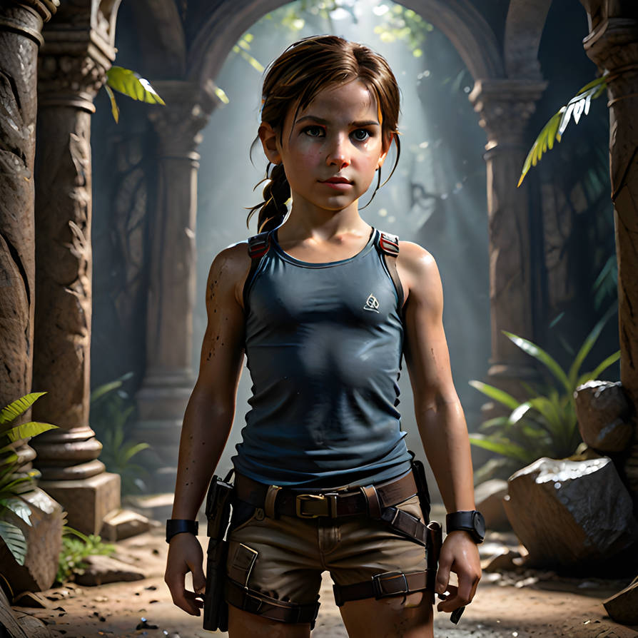 Lara Croft as a child (3) by Eastwood04 on DeviantArt