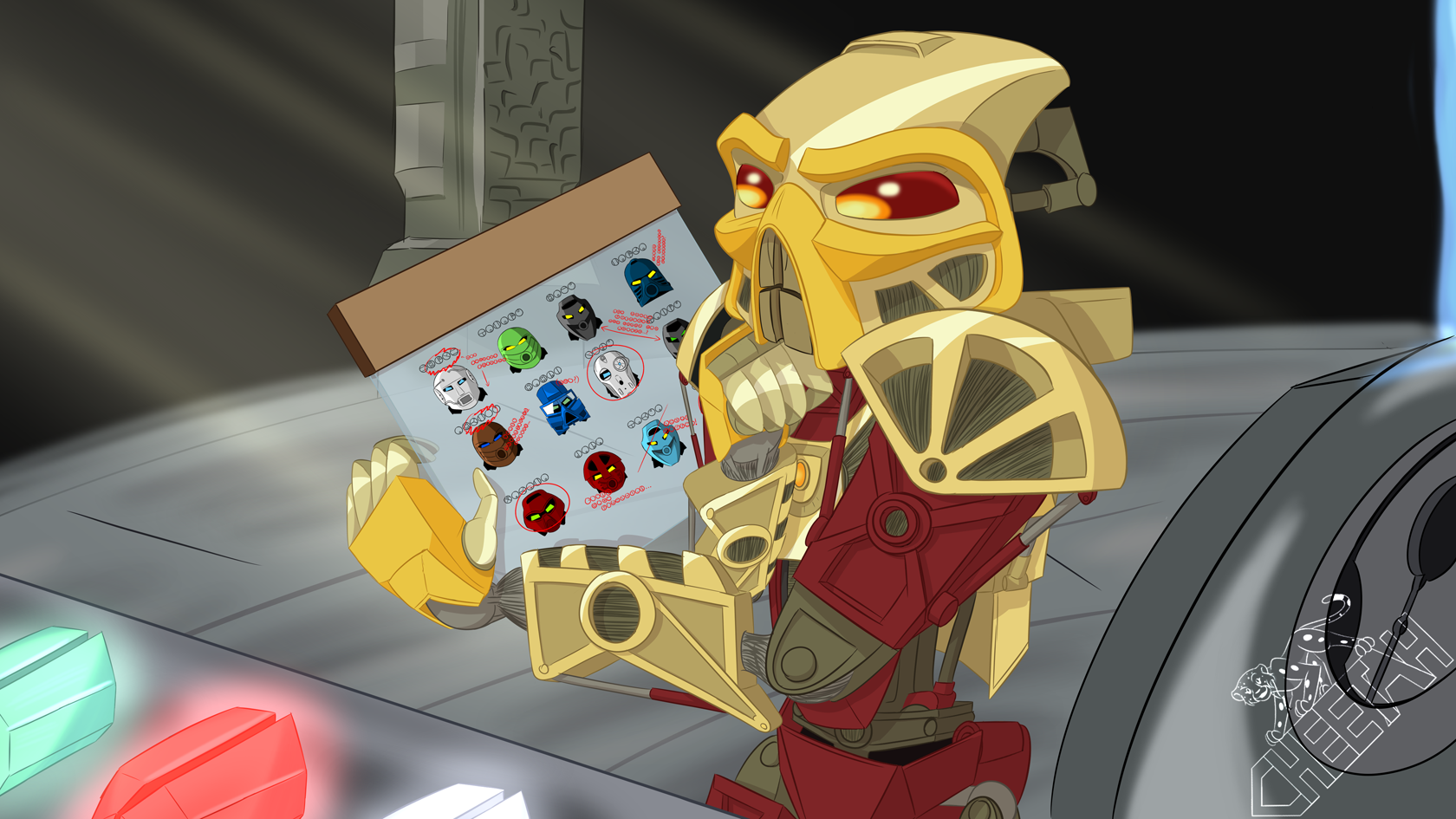 Metru Ui Deviantart Lhikan's Decision - Legends of Metru Nui at 20 by RainstormCheetah on ...