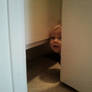 Peek A Boo With The Bathroom Door