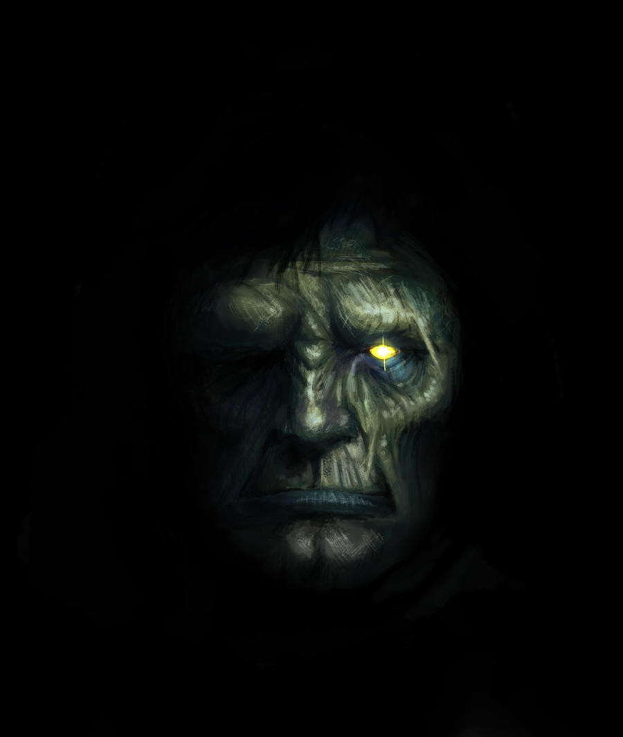 Frankenstein Reveals Himself from Darkness