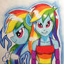 MLP Equestria Girl Dash And Rainbow Dash