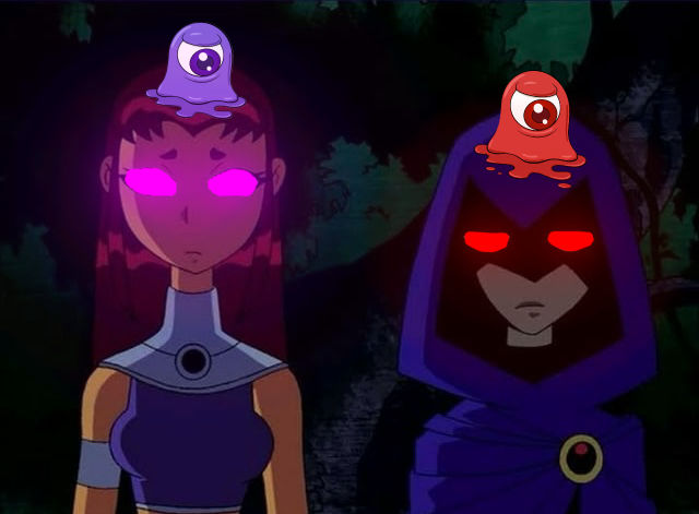 Infested Starfire Starfire and Raven Controlled by Parasites by epicenderboy on DeviantArt